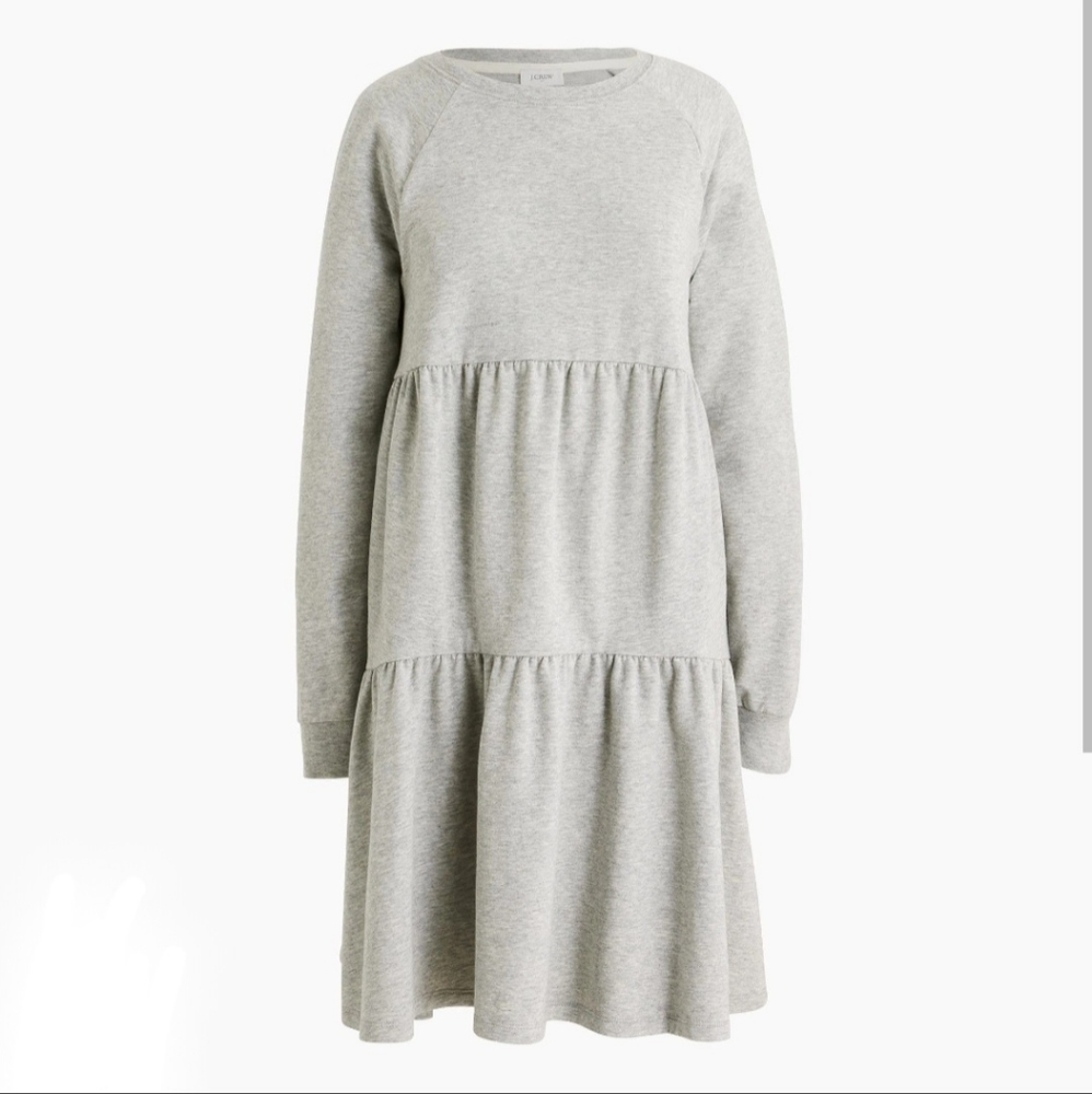 J Crew Heather Gray Sweatshirt Dress